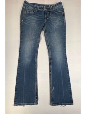 Miss Me Women Size 30 Bootcut Jeans JP5909B2 Embellished Pocket Medium Wash